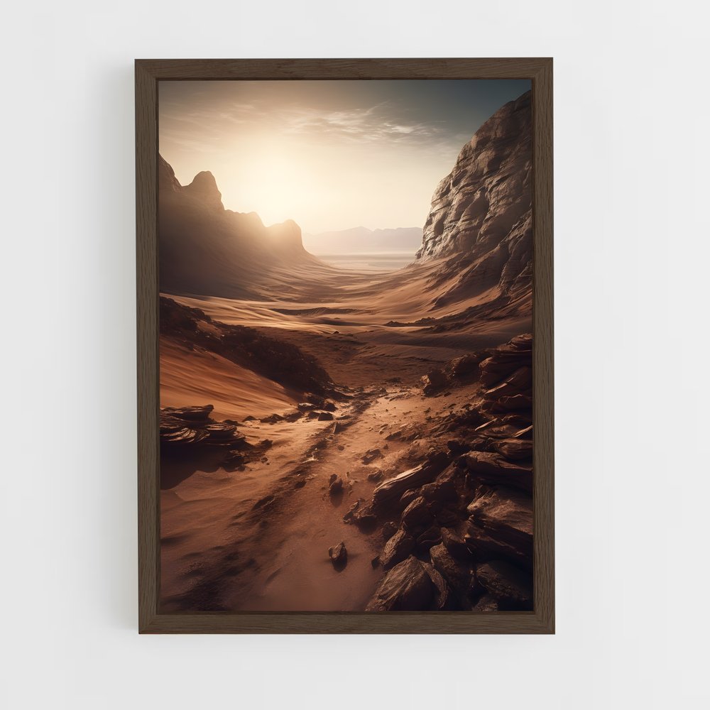 Poster Désert Martien – affiche Système solaire (vue 5)